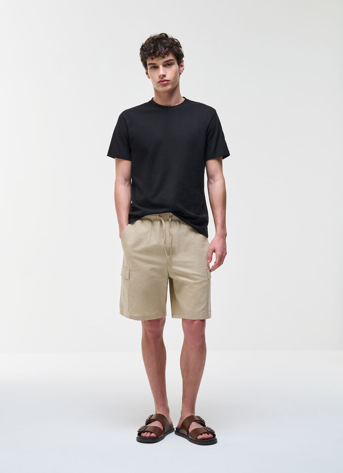 T-shirt logot&eacute; en coton piqu&eacute;