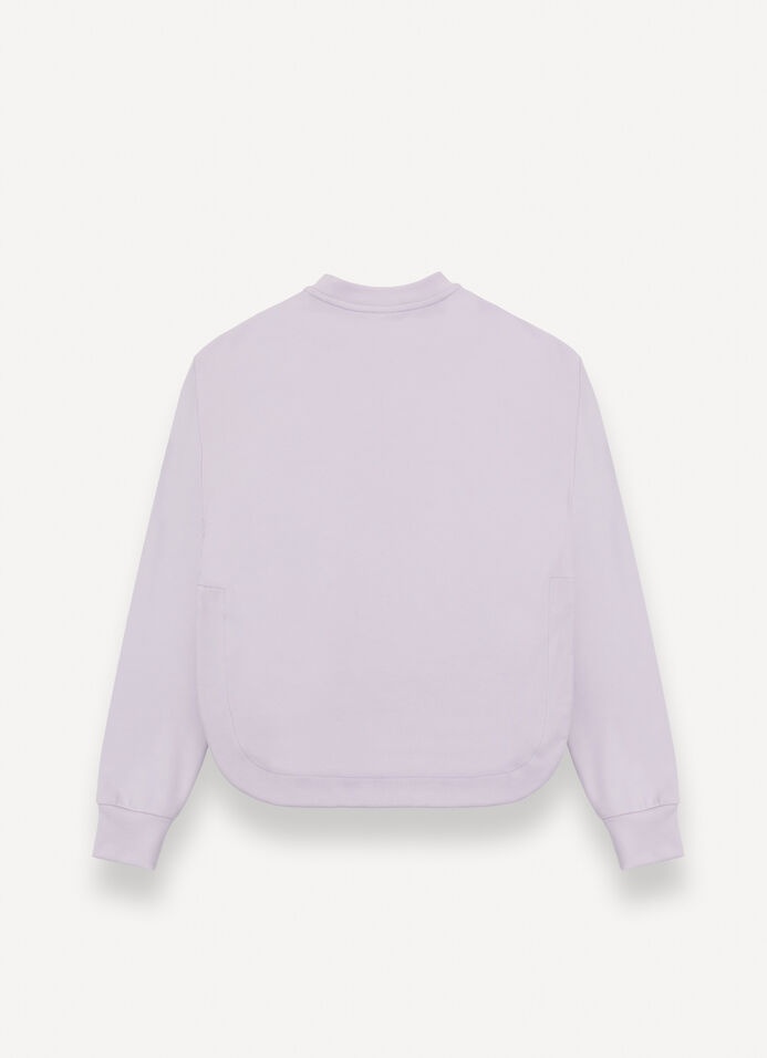 Sweatshirt with rounded hem image number 5
