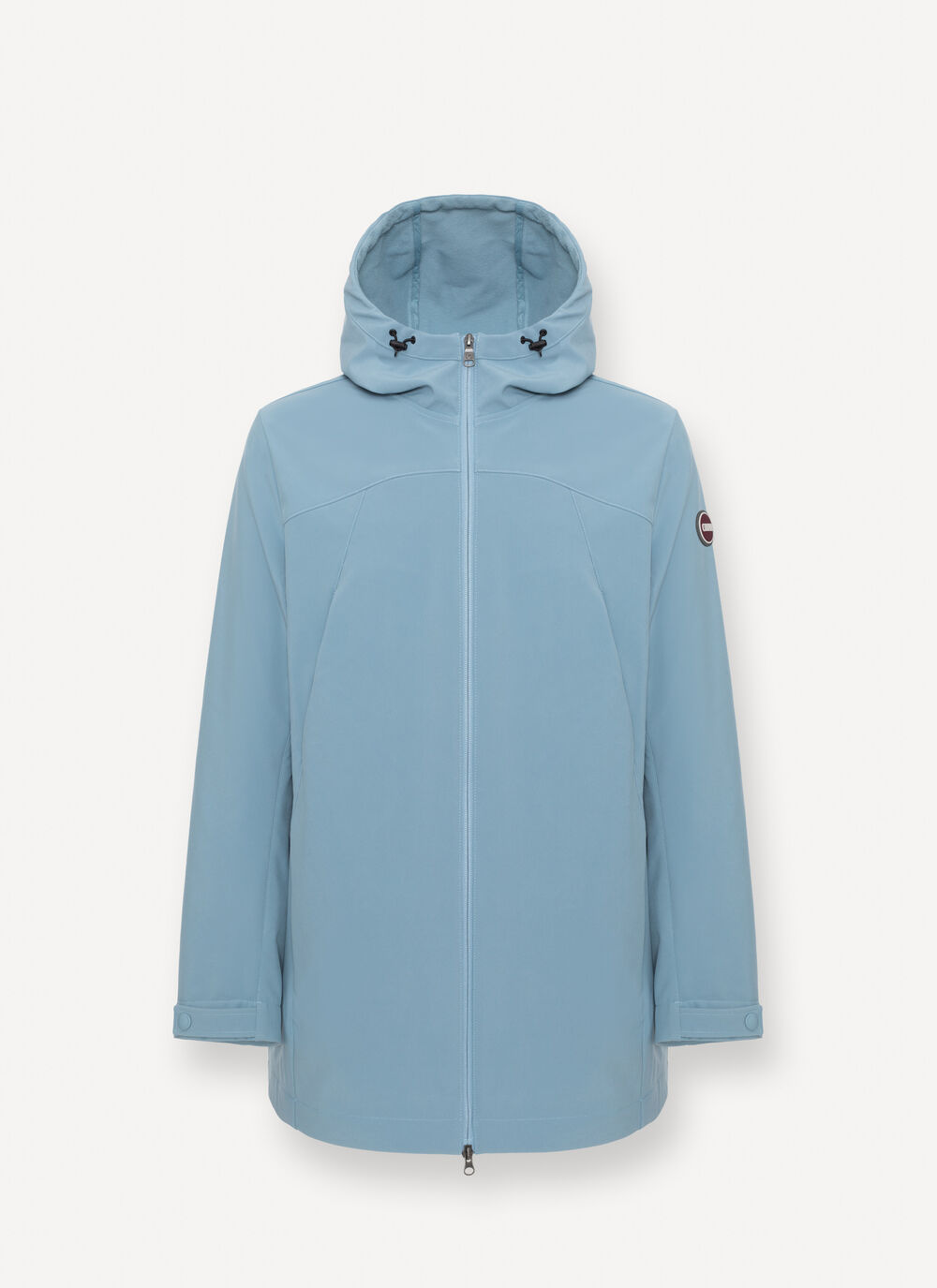 Long waterproof autumn-weight softshell jacket image number 4