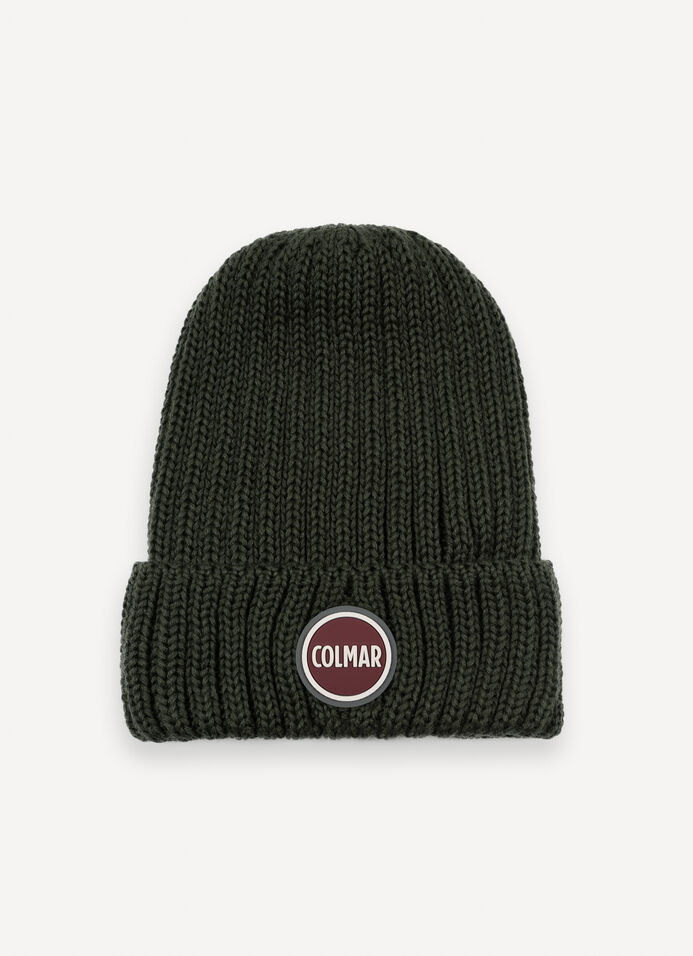 Unisex rib-knit hat with turn-up image number 2