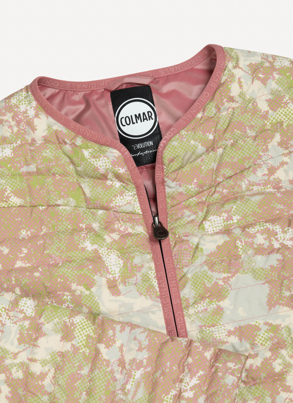 Pixelated camouflage down jacket image number 6