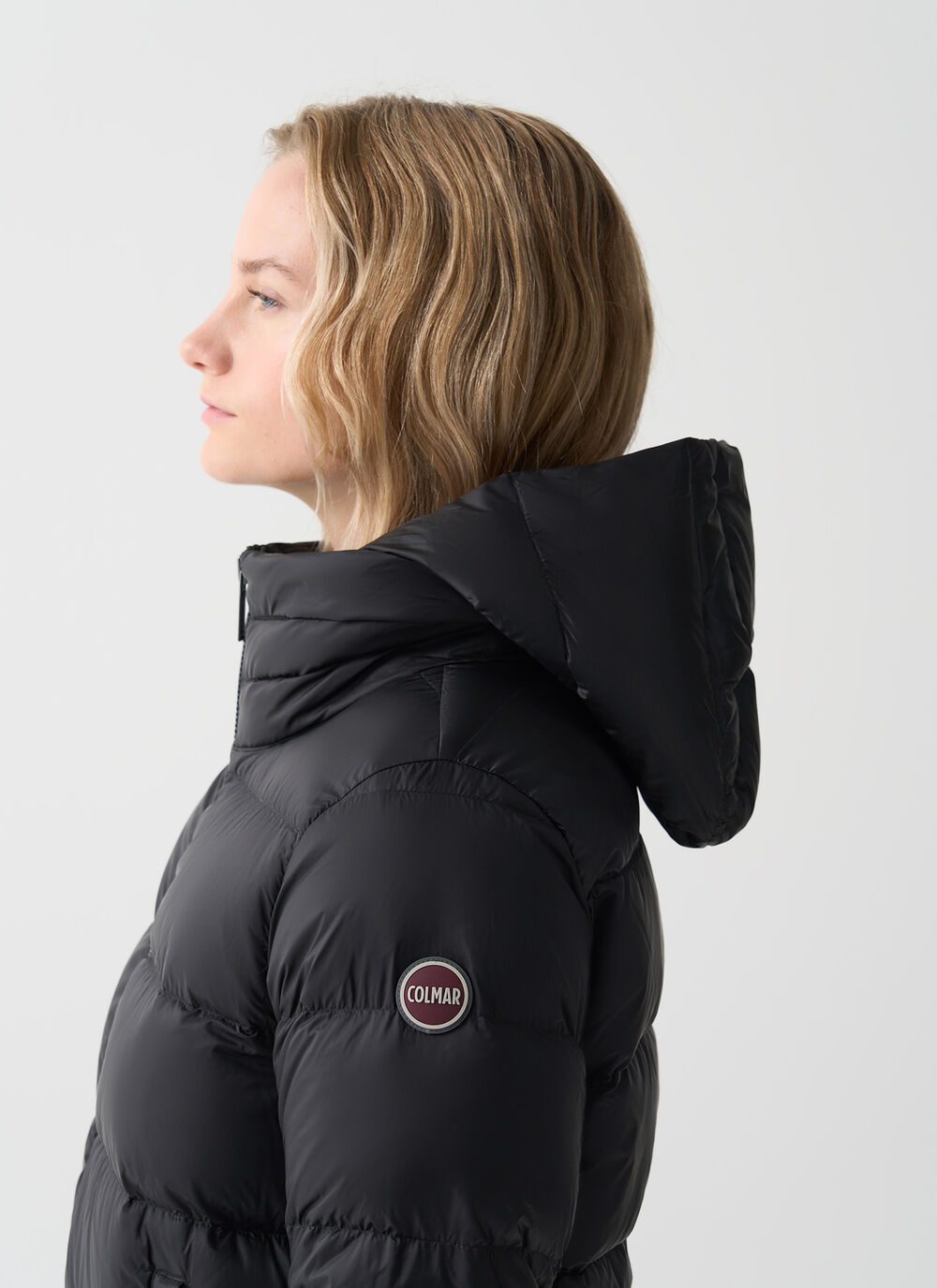 Down jacket with detachable hood image number 2
