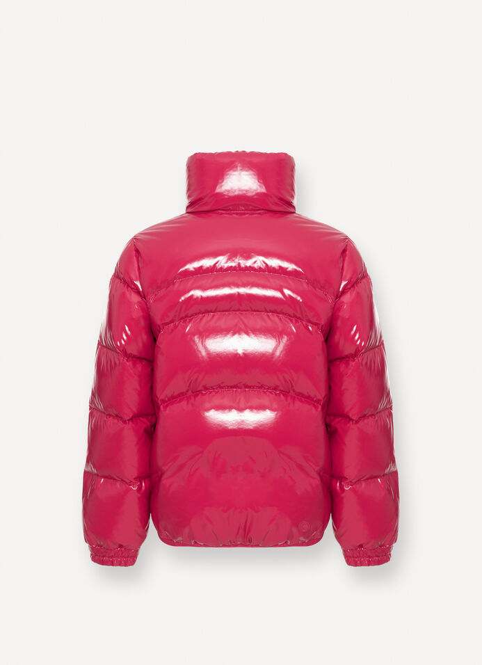 Glossy down jacket with high collar image number 5
