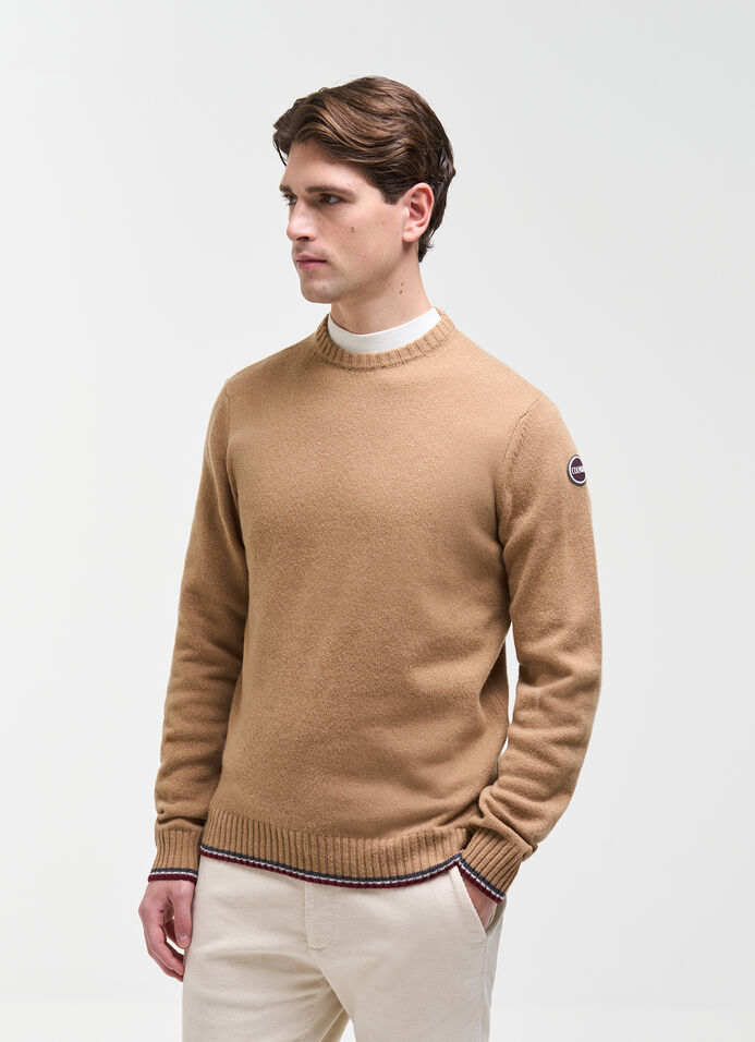 Pullover with tricolour detailing