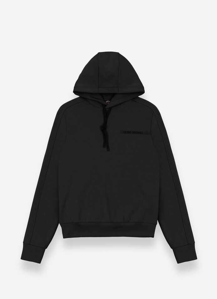 Cotton interlock hooded sweatshirt 