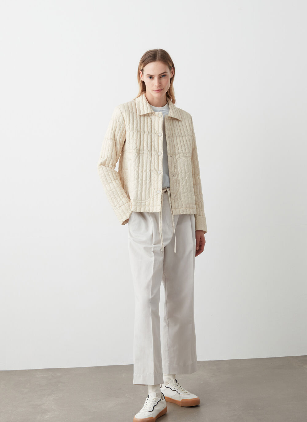 Shiny ultralight down jacket image number 1