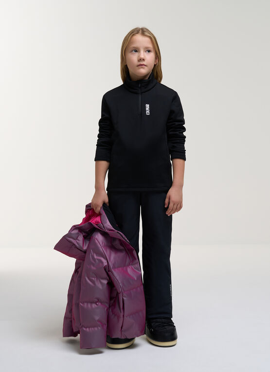 Girl's half-zip ski fleece