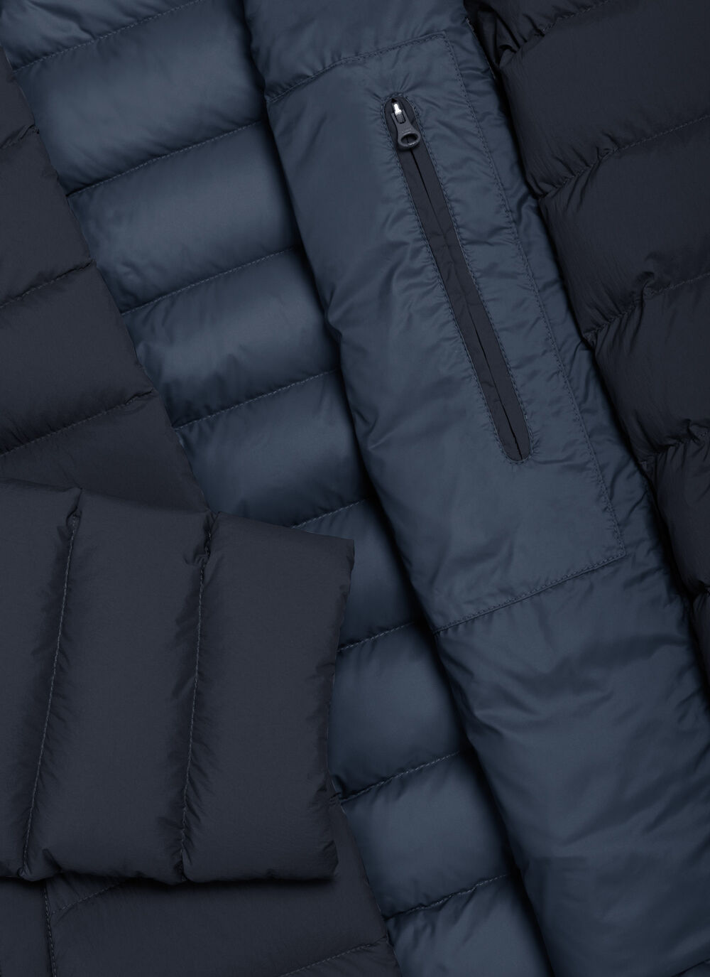 Down jacket with hood image number 6