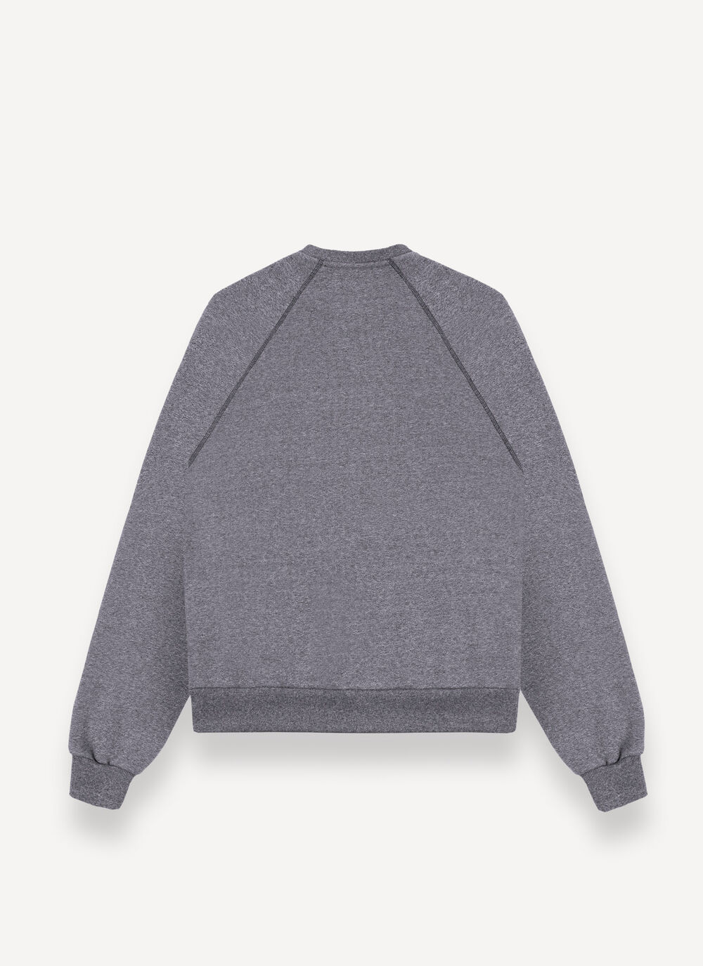 Melange crew-neck sweatshirt image number 5