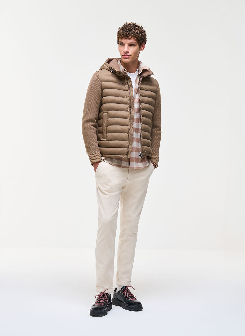 Hybrid hooded jacket image number 0
