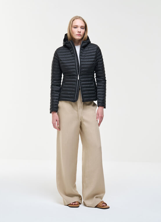 Light down jacket with hood