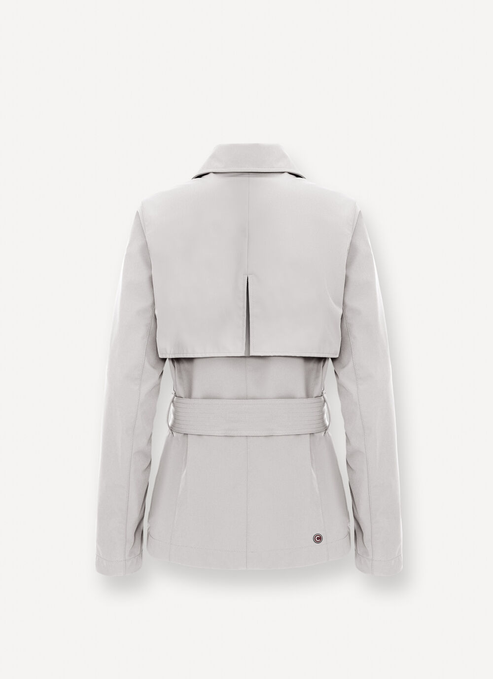 Short waterproof trench coat