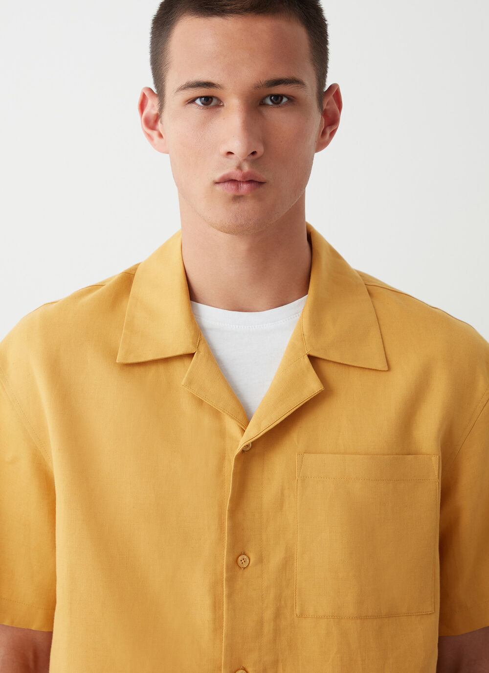 Linen blend shirt image number 2