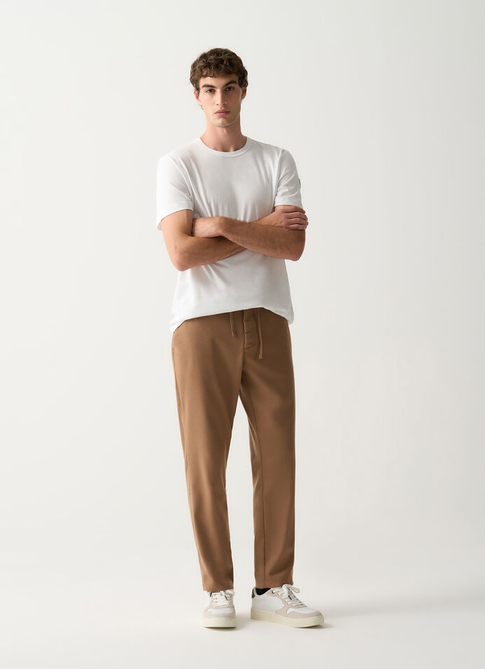 Cotton round-neck T-shirt image number 0