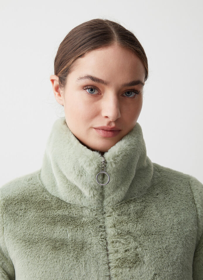 Doudoune réversible en imitation fourrure image number 2