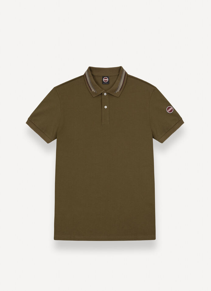Piqué polo-shirt with jacquard stripe image number 4