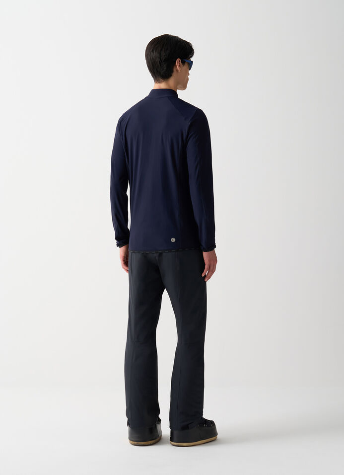 Thermal stretch ski jumper with half-zip image number 3