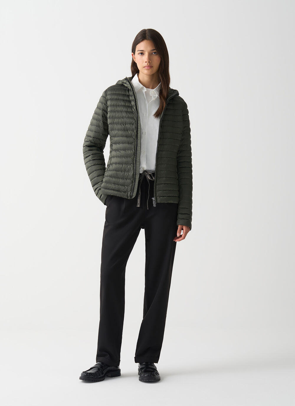 Light down jacket with hood image number 0