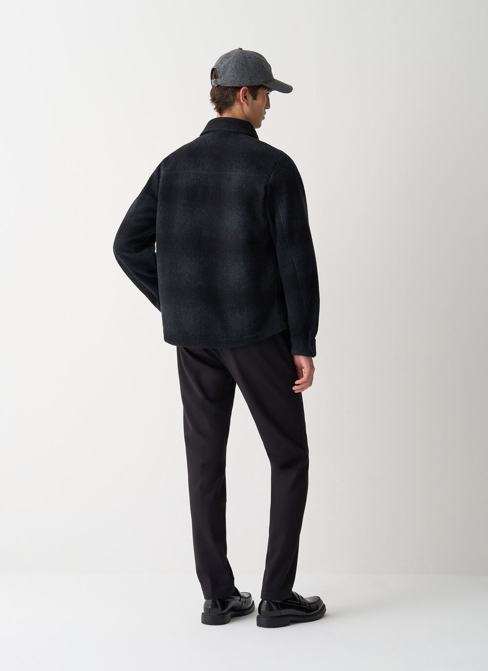 Chequered shacket image number 3