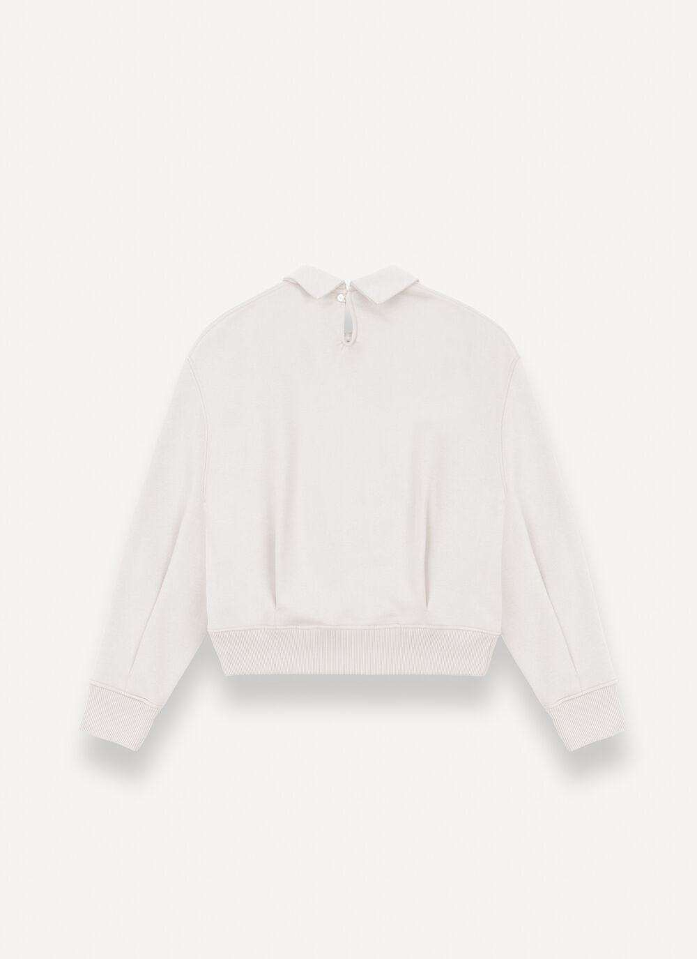 Sweatshirt with collar and darts image number 4