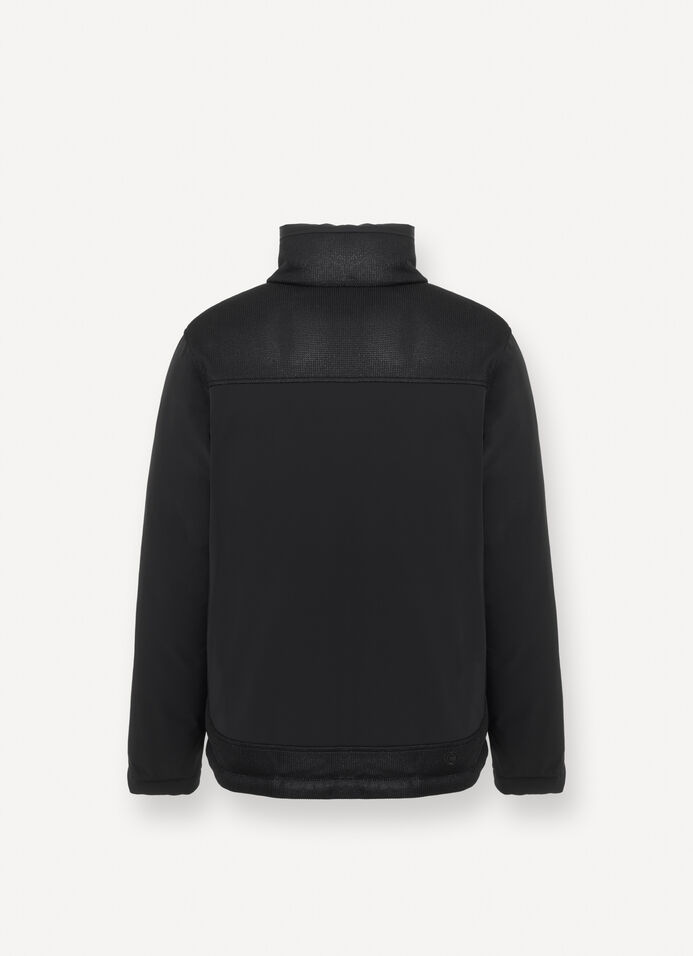 Bi-material down jacket image number 5