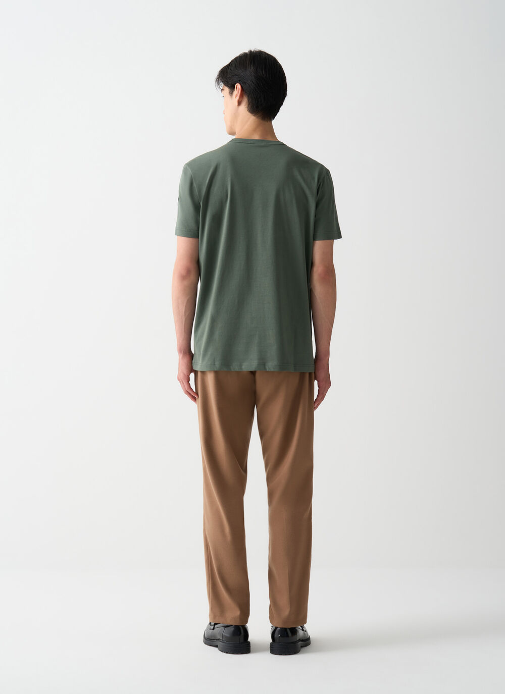 Cotton round-neck T-shirt image number 3