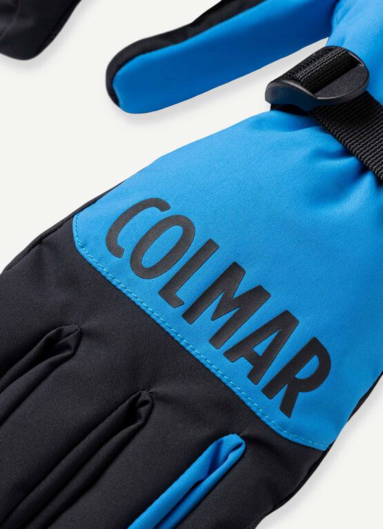 Men's ski gloves with logo