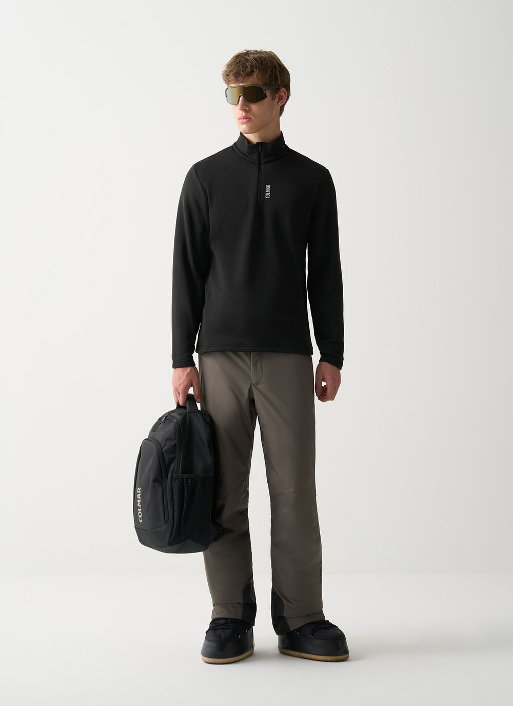 Half-zip stretch ski fleece image number 0