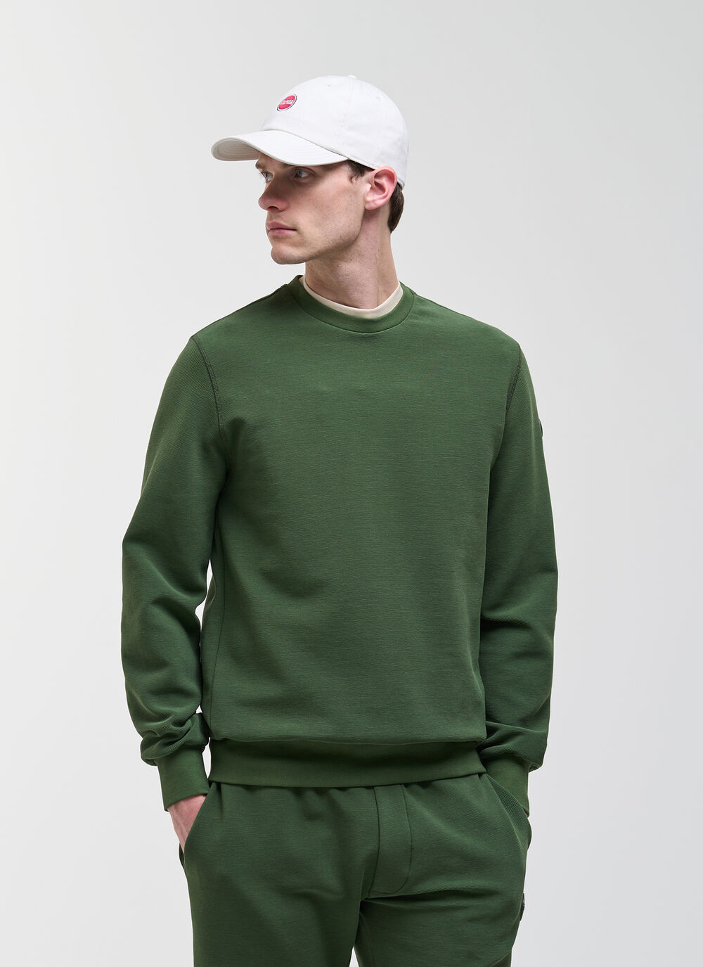 Needlecord crew-neck sweatshirt image number 0