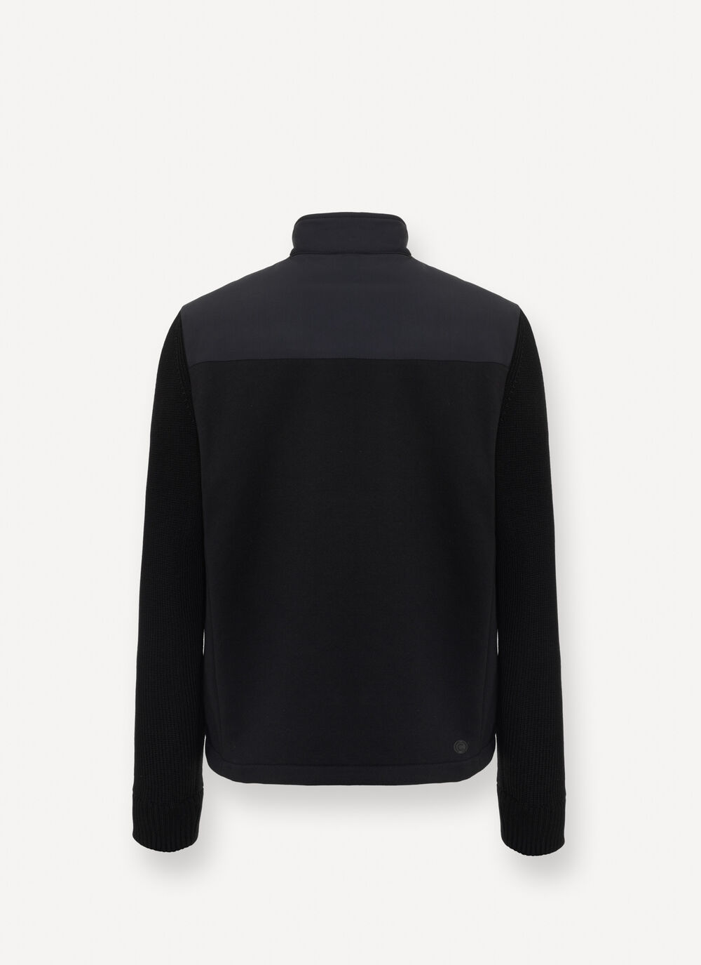 Biker jacket with knit sleeves image number 5