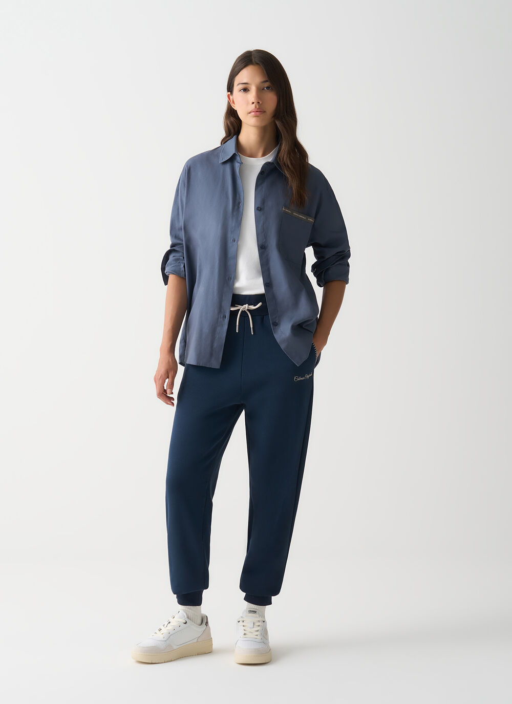 Tracksuit bottoms with embroidery image number 0