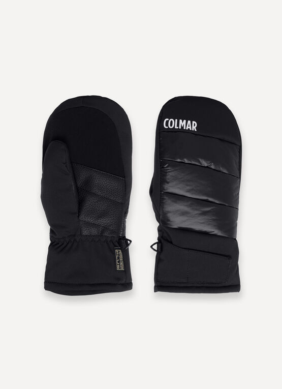 Women's extra-warm ski mittens with 5-finger lining