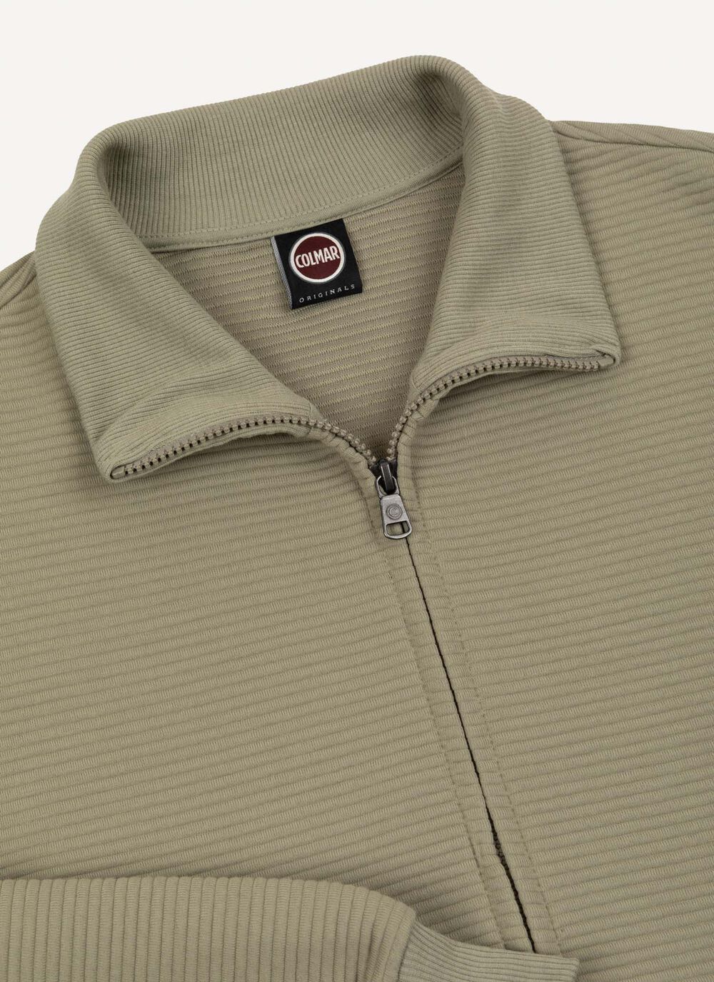 Felpa con zip ottoman millerighe image number 5