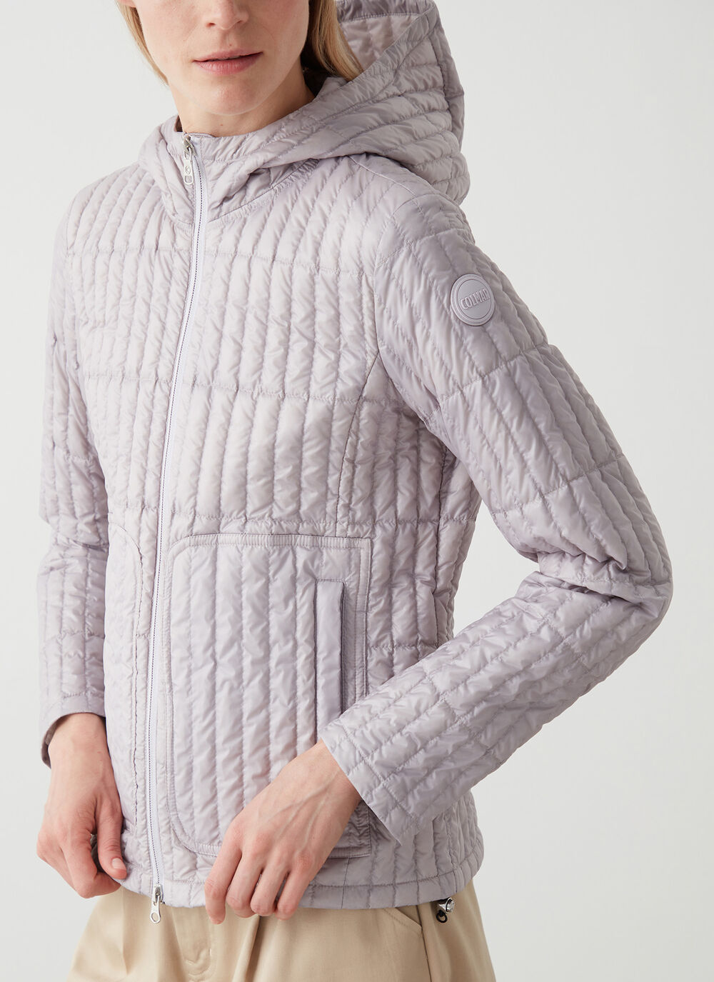 Shiny ultralight down jacket image number 3