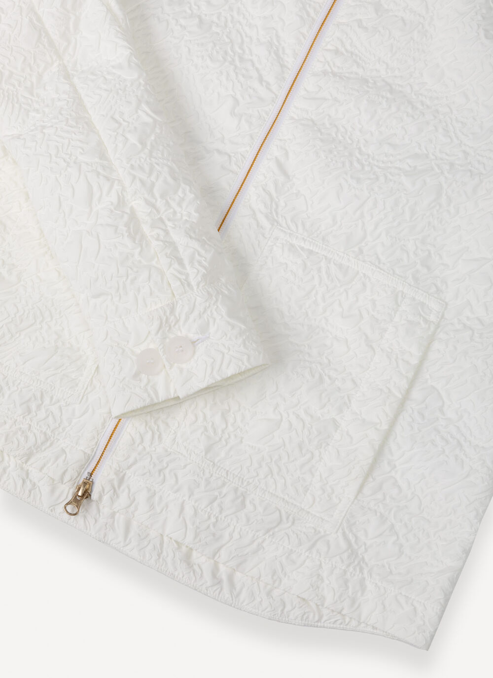 Embossed hooded jacket image number 6