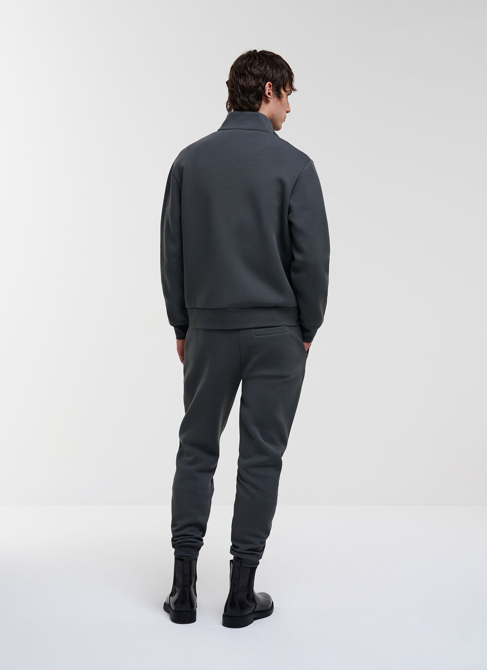 Sweatshirt with nylon inserts image number 3