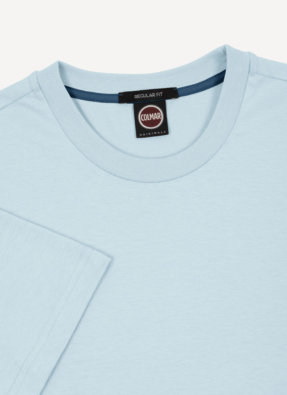 Solid-color short-sleeved T-shirt image number 6