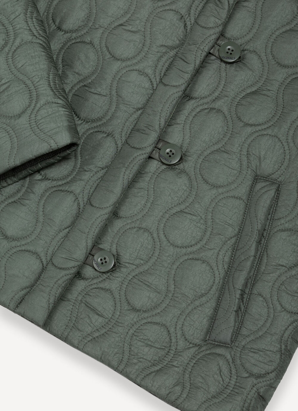 Light teardrop-quilted jacket. image number 6