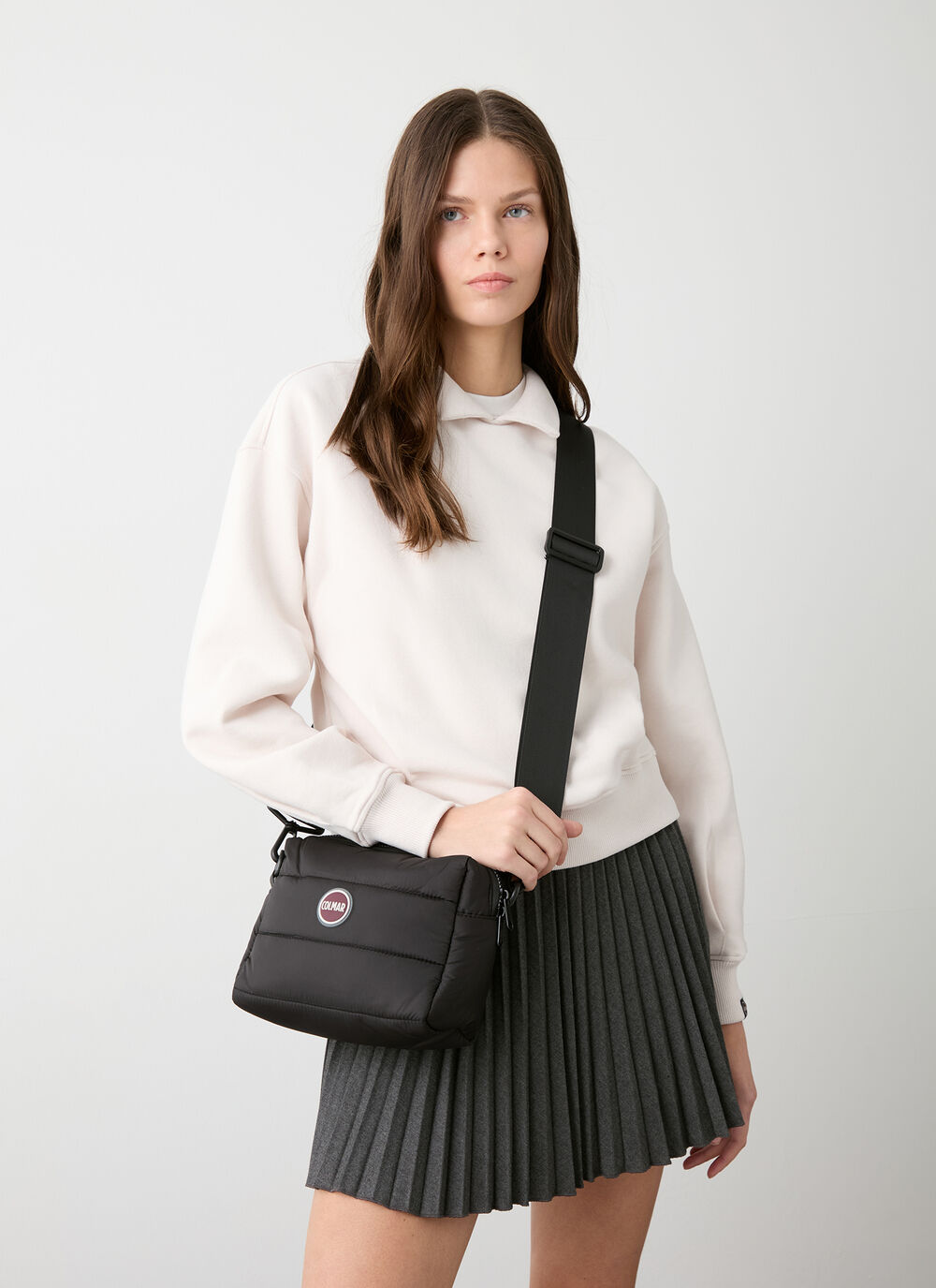 Quilted unisex crossbody bag image number 0