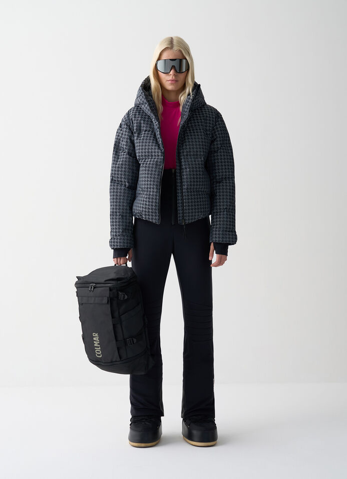 Houndstooth padded ski jacket image number 0