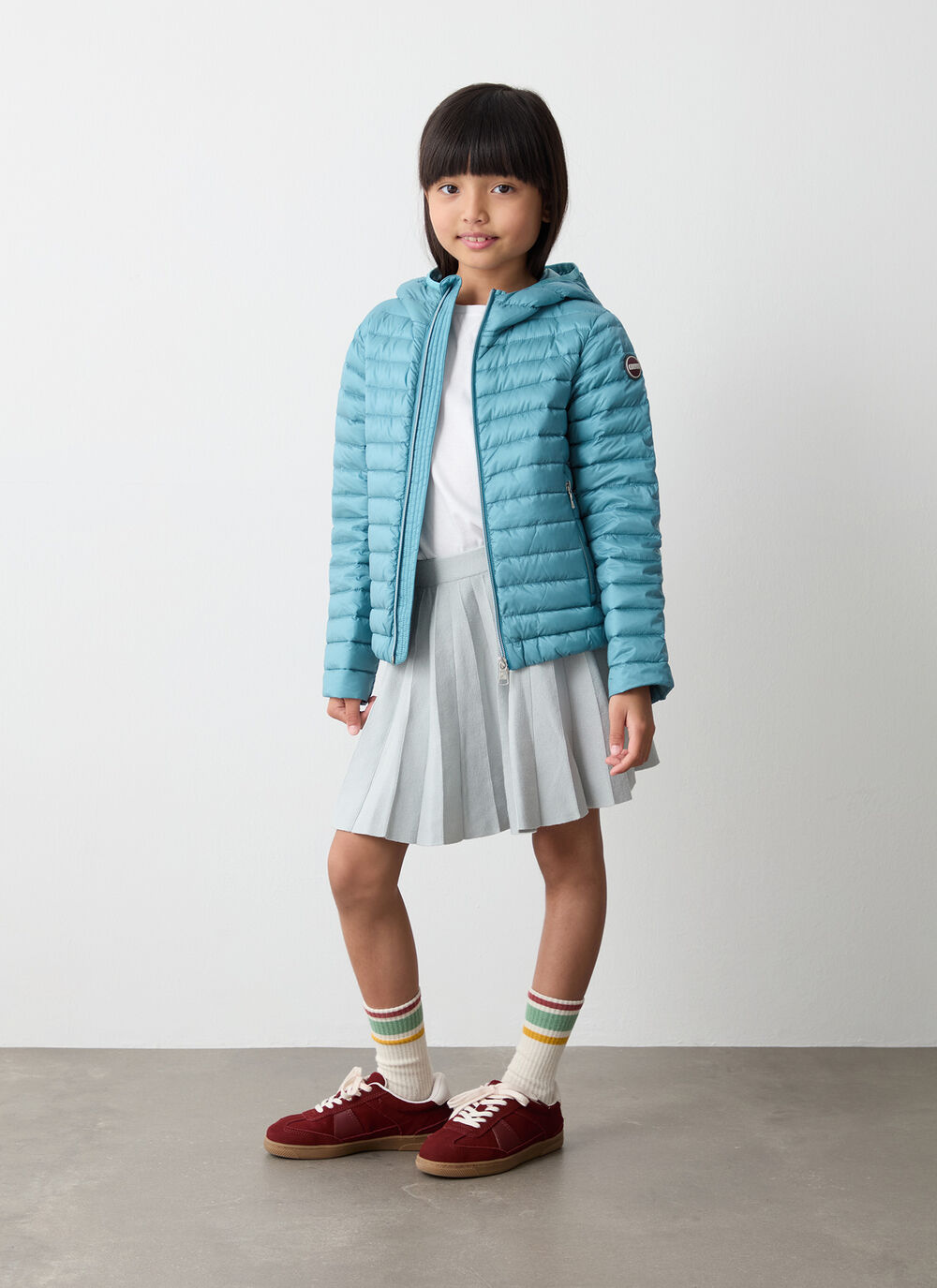 Down jacket with elasticated hem image number 1