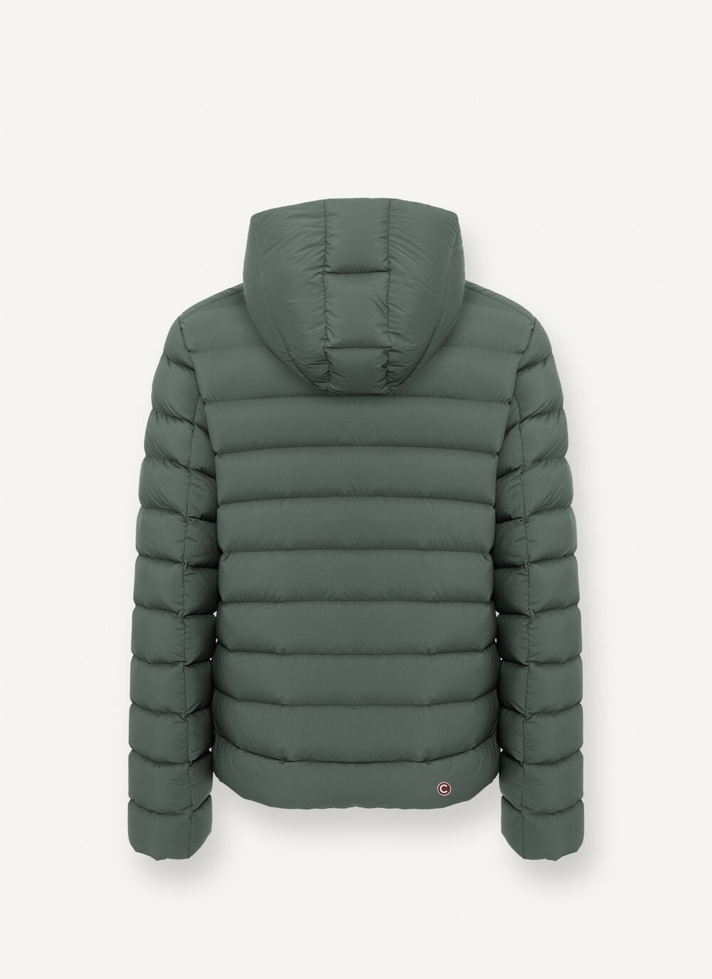 Hooded matte down jacket