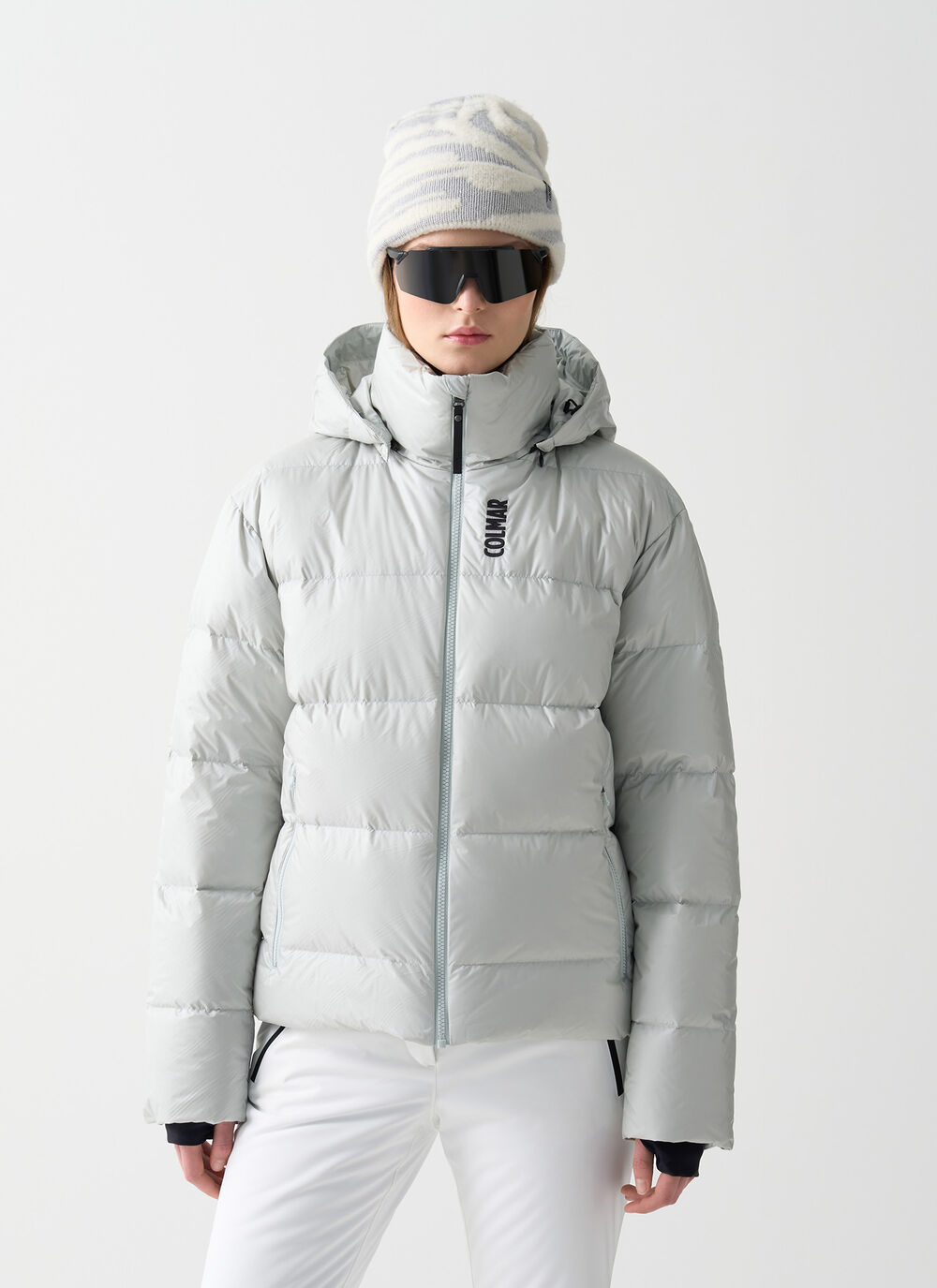 Puffy padded ski jacket image number 1