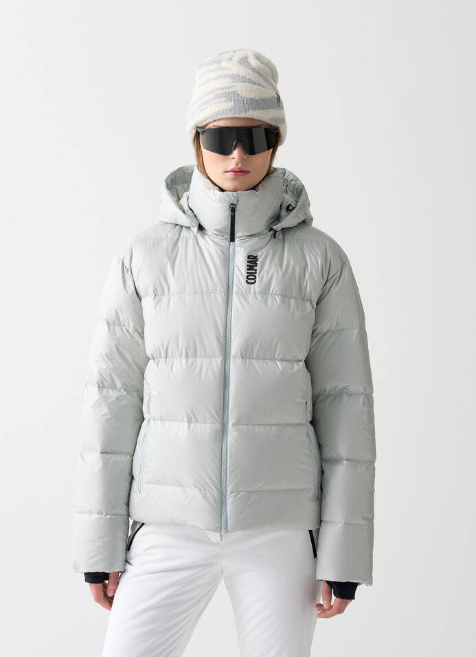 Puffy padded ski jacket