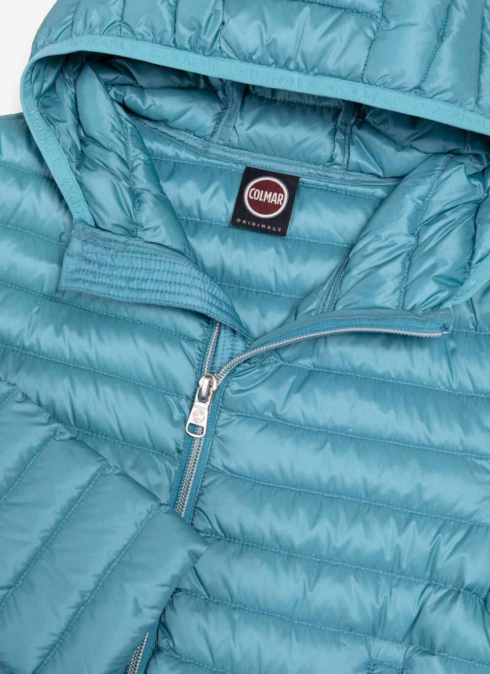 Down jacket with elasticated hem image number 6