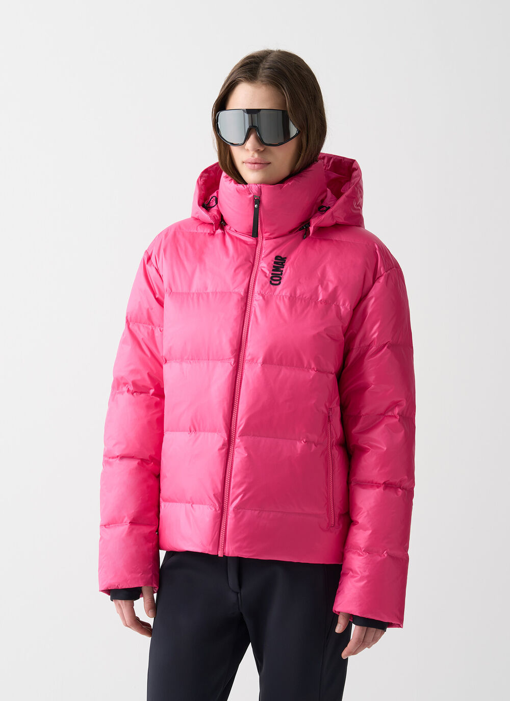 Puffy padded ski jacket image number 1
