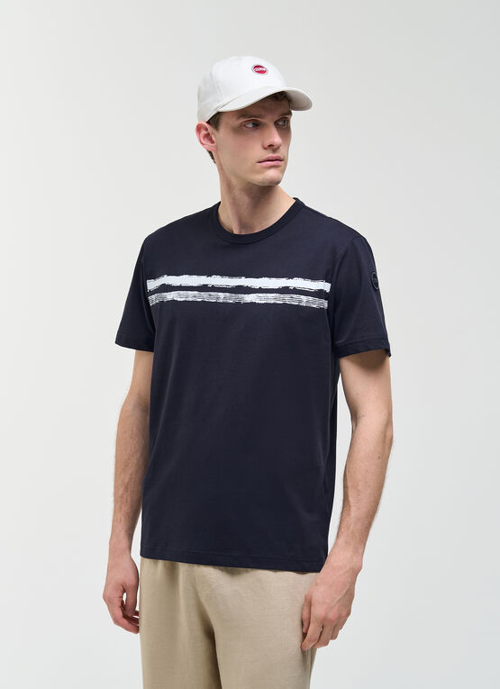 T-shirt con grafica sul petto