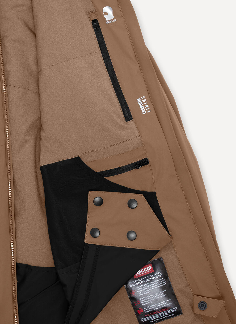 Stretch ski jacket with balaclava image number 6