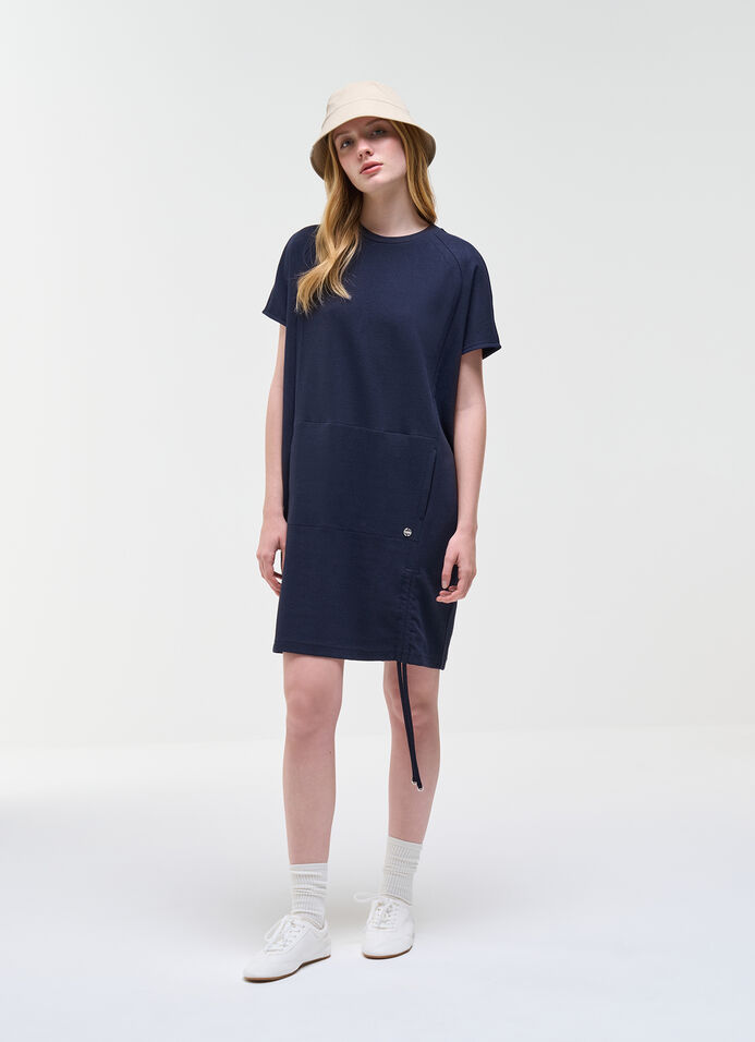 Robe en sweat jacquard