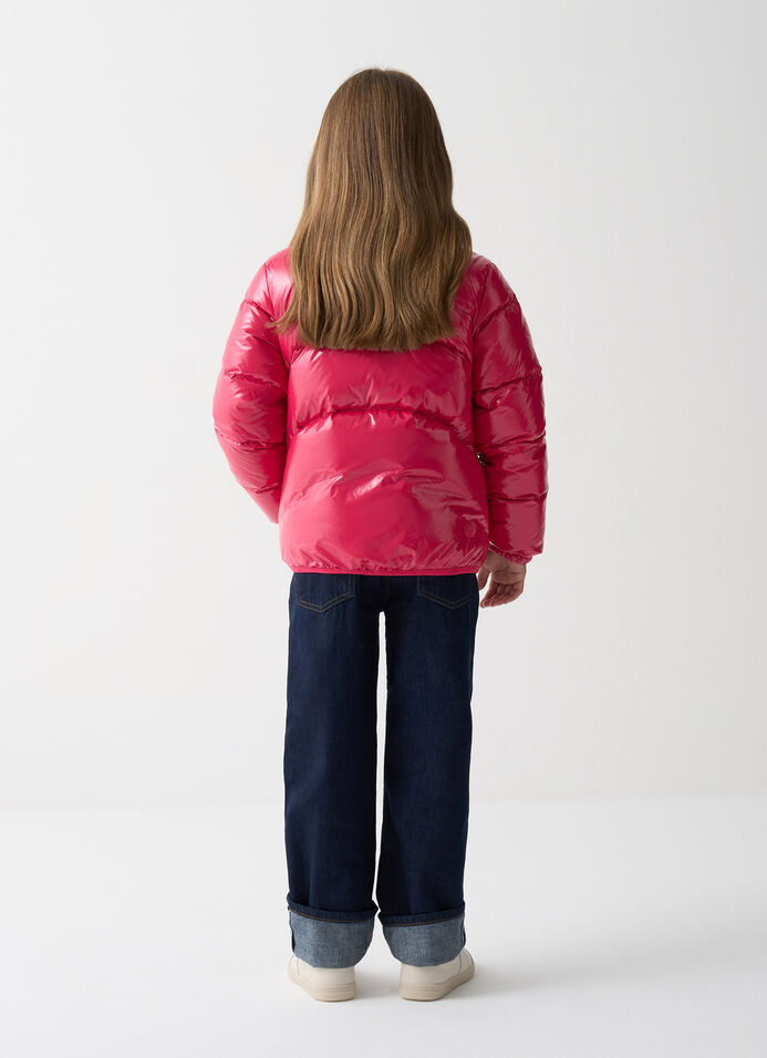 Glossy down jacket with high collar image number 3